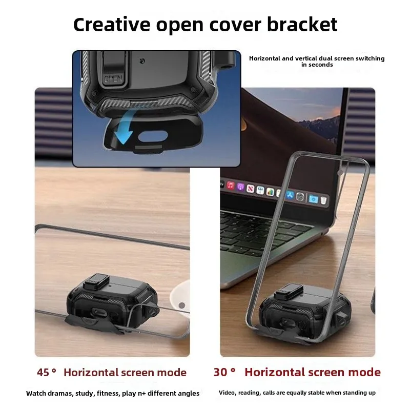 New For 2024 Buds3 Pro Case  Switch Earphone Multifunctional Protective Case With Bracket Case For Samsung Galaxy Buds3 Funda