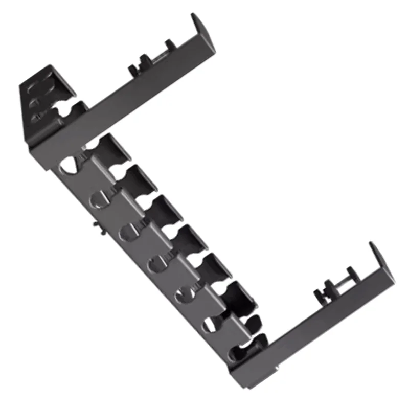 A27F-منظم الكابلات القابلة للسحب لا الحفر تحت مكتب إدارة الأسلاك صينية رف معدني للمنزل مكتب الكمبيوتر راوتر أسلاك البيانات #1