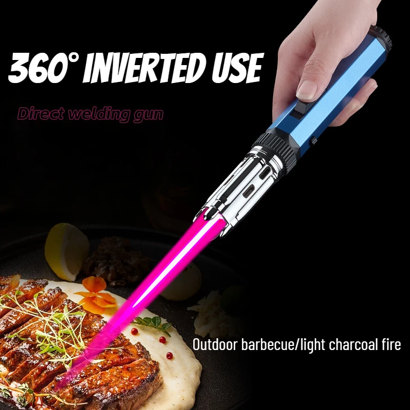 New Escape and Body-proof High Temperature Spray Gun Outdoor Camping Barbecue Portable Direct-rush Welding Torch Lighter Igniter