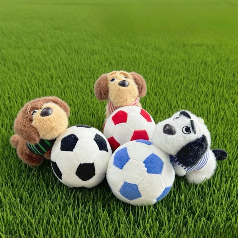 

Kawaii Mini Football Dachshund Plush Toys Delicate Cute Stuffed Puppy Soccer Pendants Pretty Keychain Bags Decor Funny Kids Gift