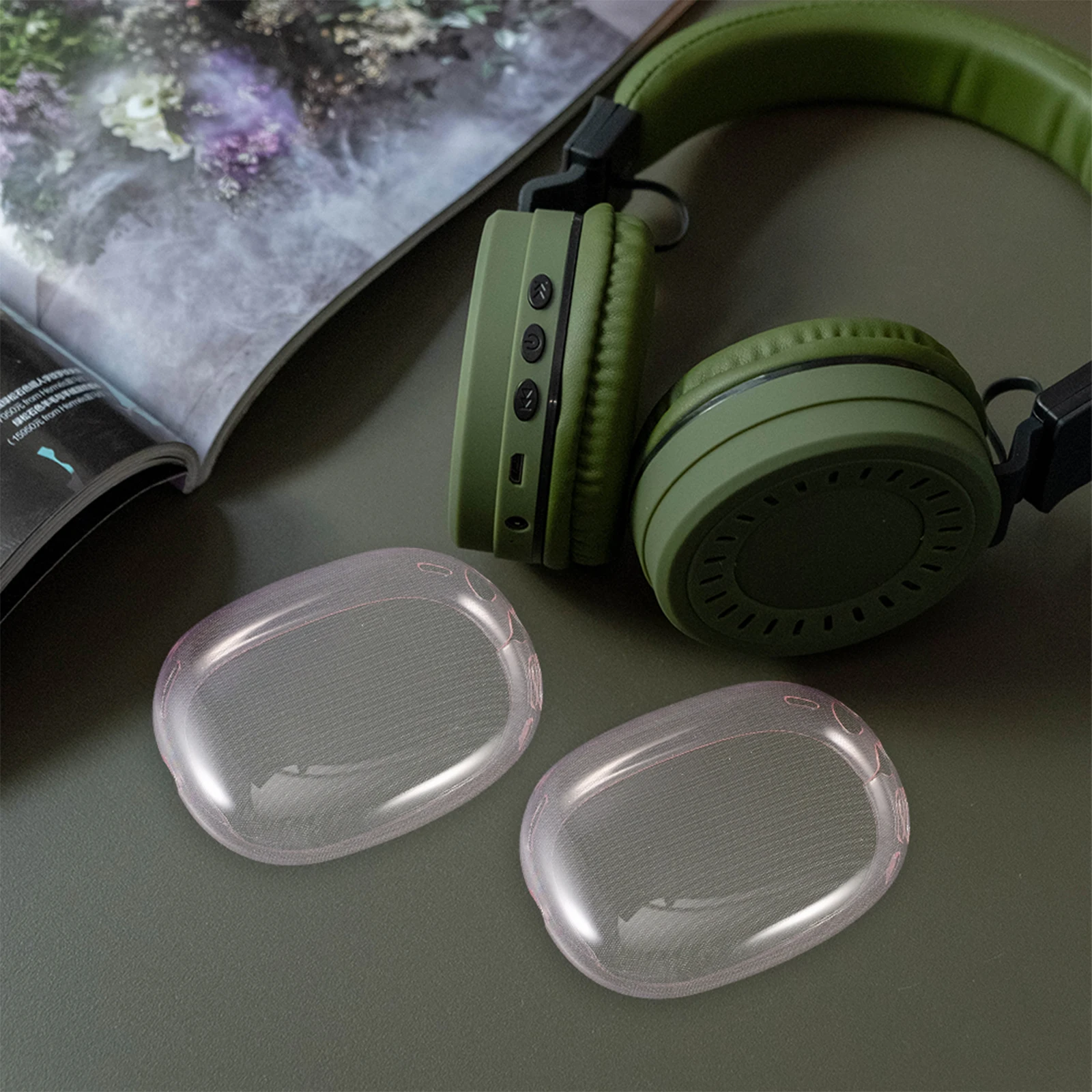 

Universal Wireless Headphone Cover TPU Earphone Protective Case Soft Skin Headset Shell Sweat Resistant Detachable for All