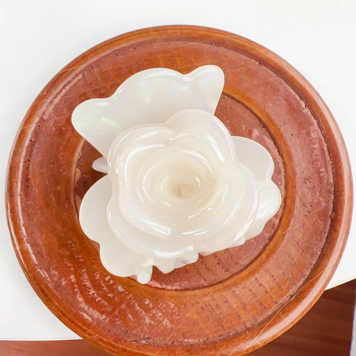 مشبك شعر زهرة خلات الدوبامين للنساء ، ثلاثي الأبعاد ، جمالي ، أنيق لطيف ، كلاسيكي ، بسيط ، حلو