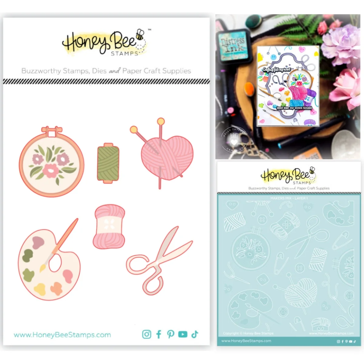 

Maker's Mix Metal Cutting Dies Stencils for DIY Making Card Scrapbook Embossed Paper Album Craft Supplies Template Decoration