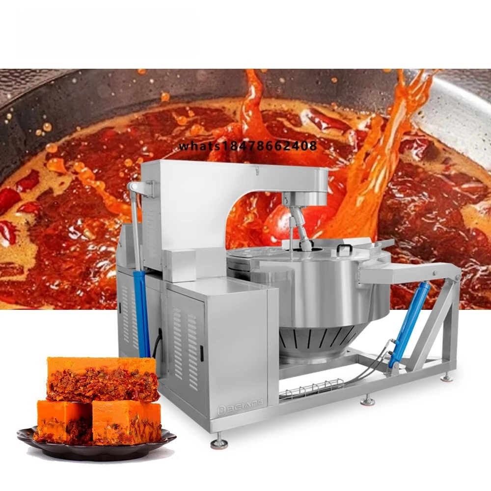 Hot Sell 500L Semi-Automatic Commercial High Quality Cooking Mixer Machine for Jam Sauce Chili Sauce Tomato Paste