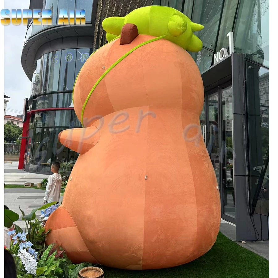 人気の漫画モデル屋外装飾とてもかわいい装飾用インフレータブルカピバラ