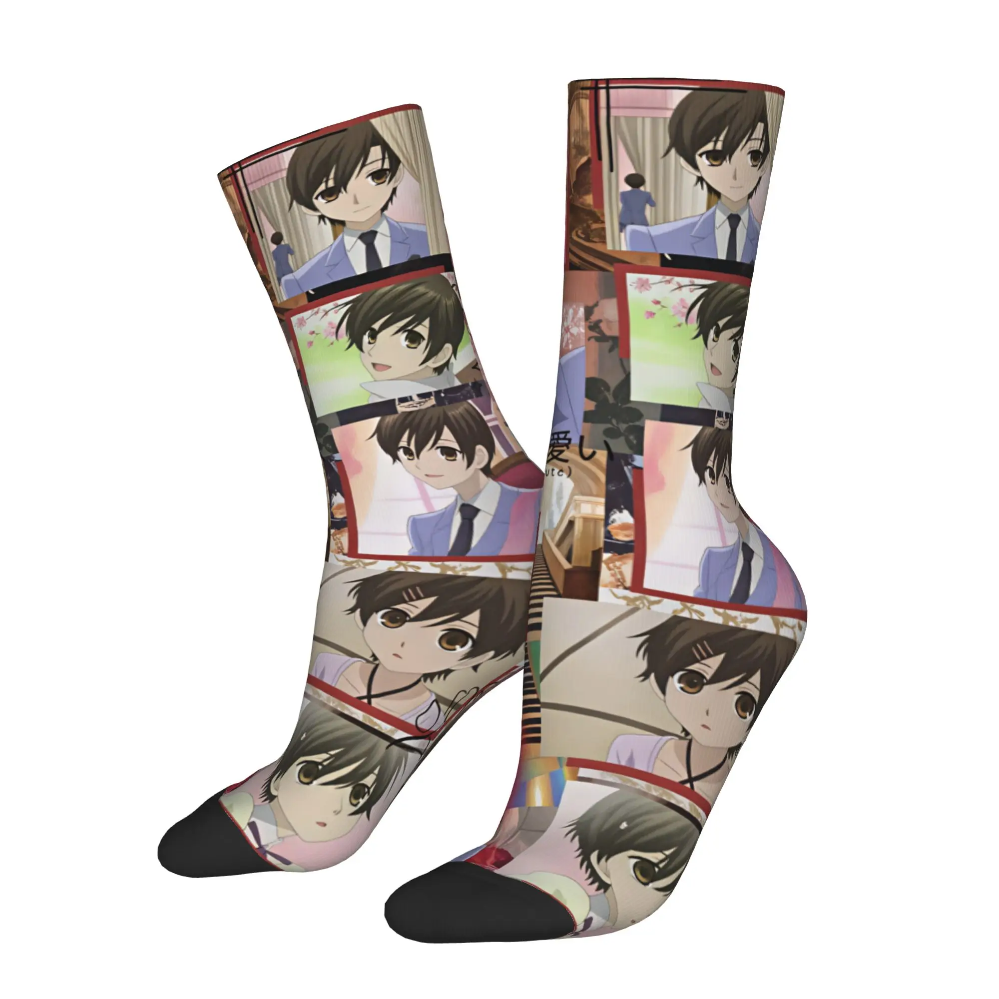 O-Ouran High S-School Host C-Club Men's Crew Socks Unisex Funny Anime Spring Summer Autumn Winter Dress Socks