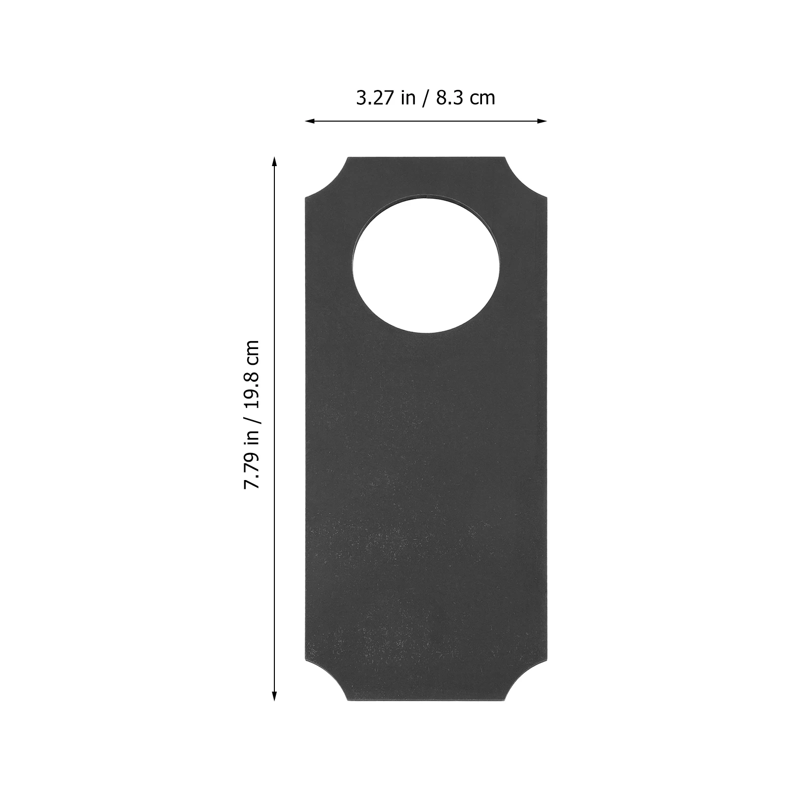 

6pcs Wooden Blackboard Door Hangers Diy Blank Door Tags Chalkboard Sign For Home Office Hotel Use Universal Size Easy Wipe Clean