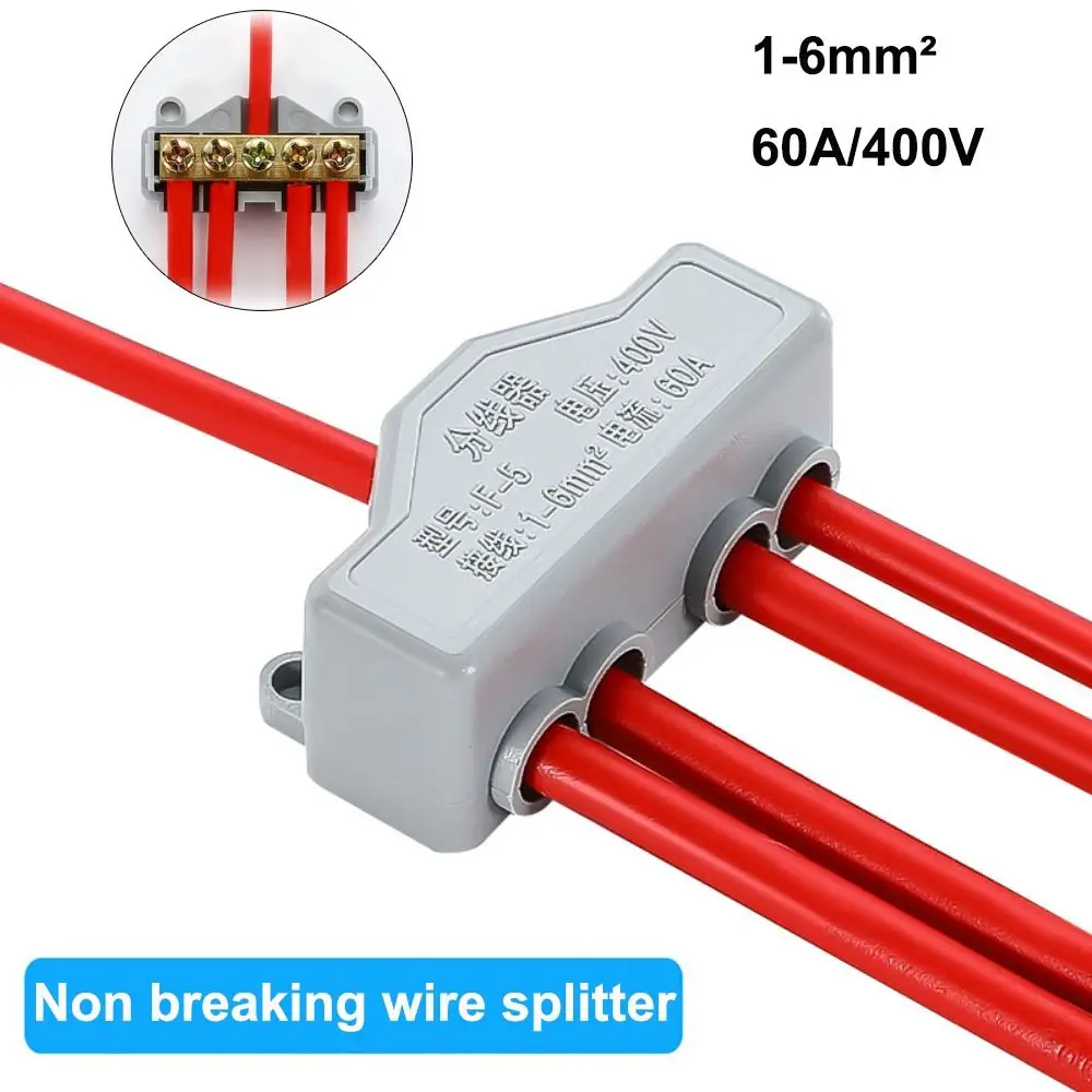 Quick Electrical Cable Splice High Power High Power Splitter Conductor Brass Wire Connector Quick Terminal Block Electrical