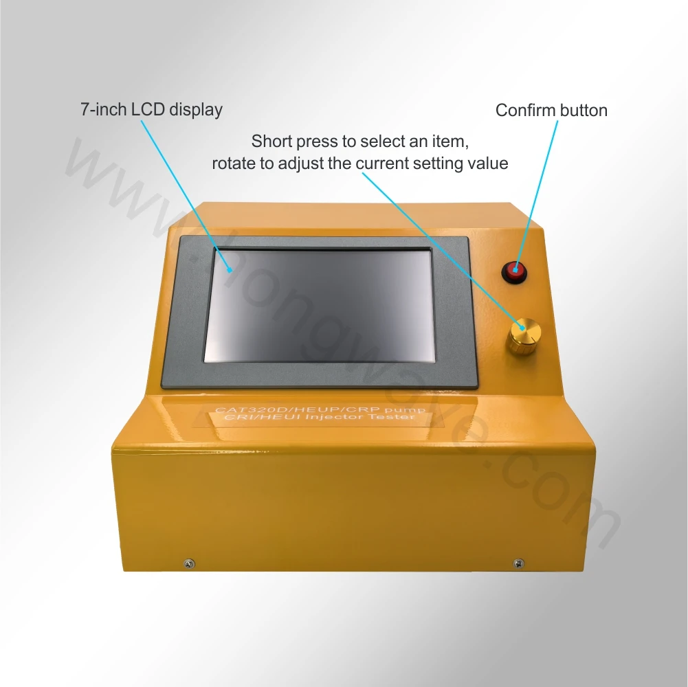 For CAT320D / HEUI CR Common Rail Pump Tester Diesel Fuel Common Rail Pump Testing Machine With Flowmeter