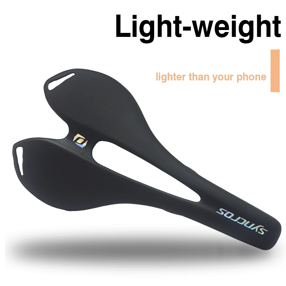 Syncros Chrome Matte 7x9 Full Carbon Fiber Road MTB Bike Saddle Seat Lightweight Cycling Parts