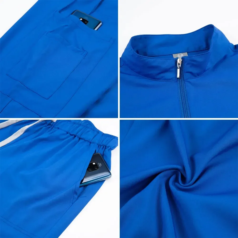 Uniforme de lavage des mains pour infirmière, vêtements de soins médicaux, manches courtes imbibées, broCumbria à la main, dentiste pour animaux de compagnie, vêtements de travail, salon de manucure