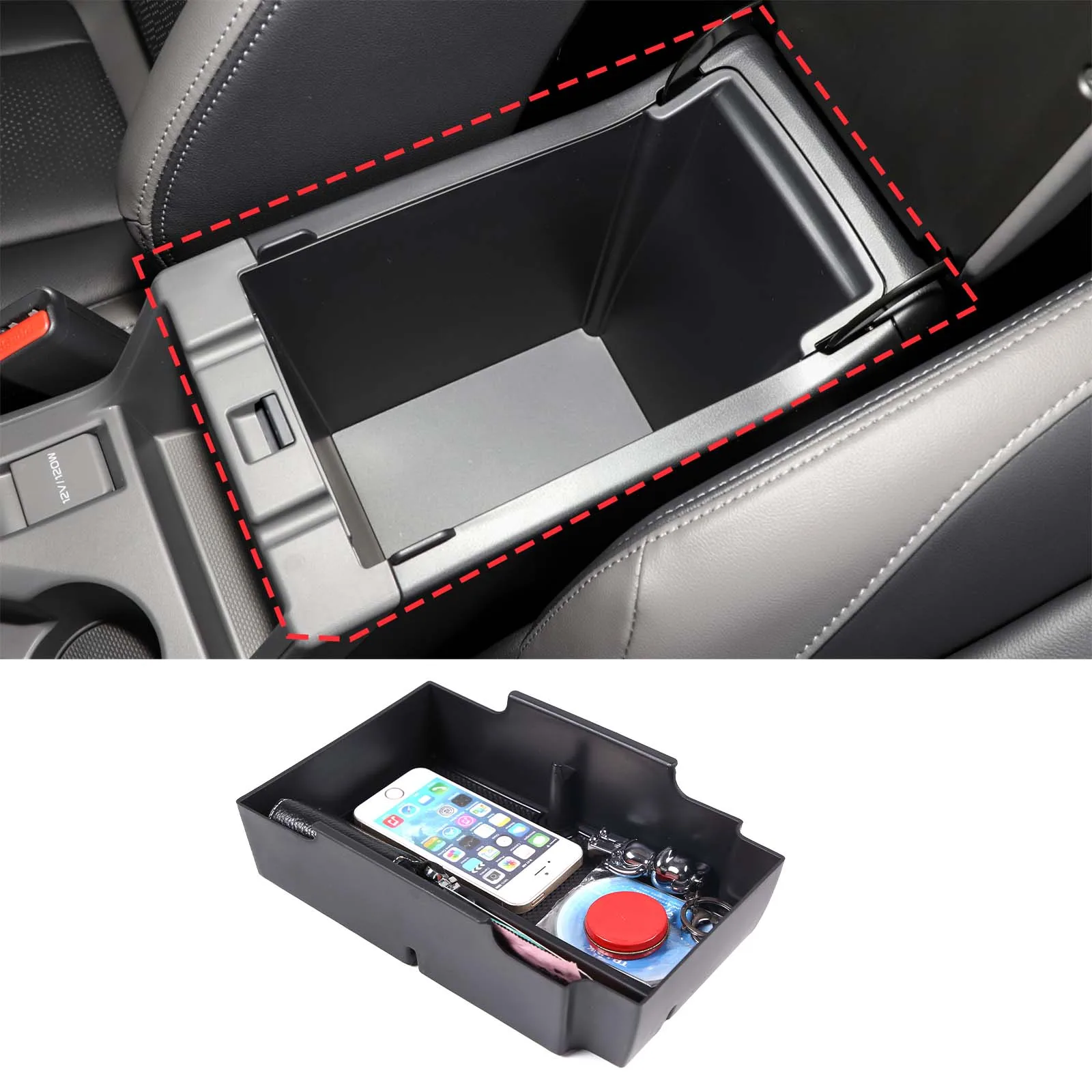 

For Subaru Crosstrek 2023 2024 Car Central Armrest Storage Box Phone Card Holder Storage Box Tray Organizer Storage Accessories