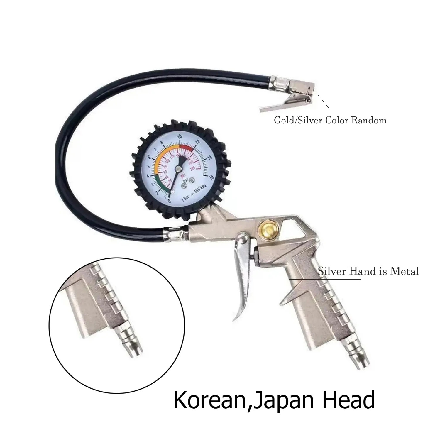 Tyre Pumping Gun Digital Pressure Gauges Tire Air Gauge Car Tpms Tool Meter Manometers for Tires Tools Manometer Monitor Tester image 3