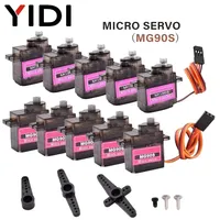 2/4/5/10/20pcs MG90S Micro Servo Motor Metal Gear Analog RC Servomotor 180 360 For Mini Car Airplane Helicopter Arduino Robot