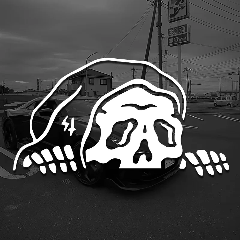 

Cartoon SkULL Stickers，funny and cute stickers for Cars, Trucks, Walls, Laptops, Windows, Motorcycles, Bumpers Or Crafts
