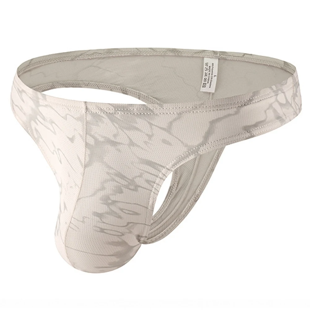 

Мужские сексуальные стринги с низкой посадкой, U-образные выпуклые трусы с мешочком, дышащие трусы, бикини с принтом, трусики с Т-образной спинкой, эротическое нижнее белье