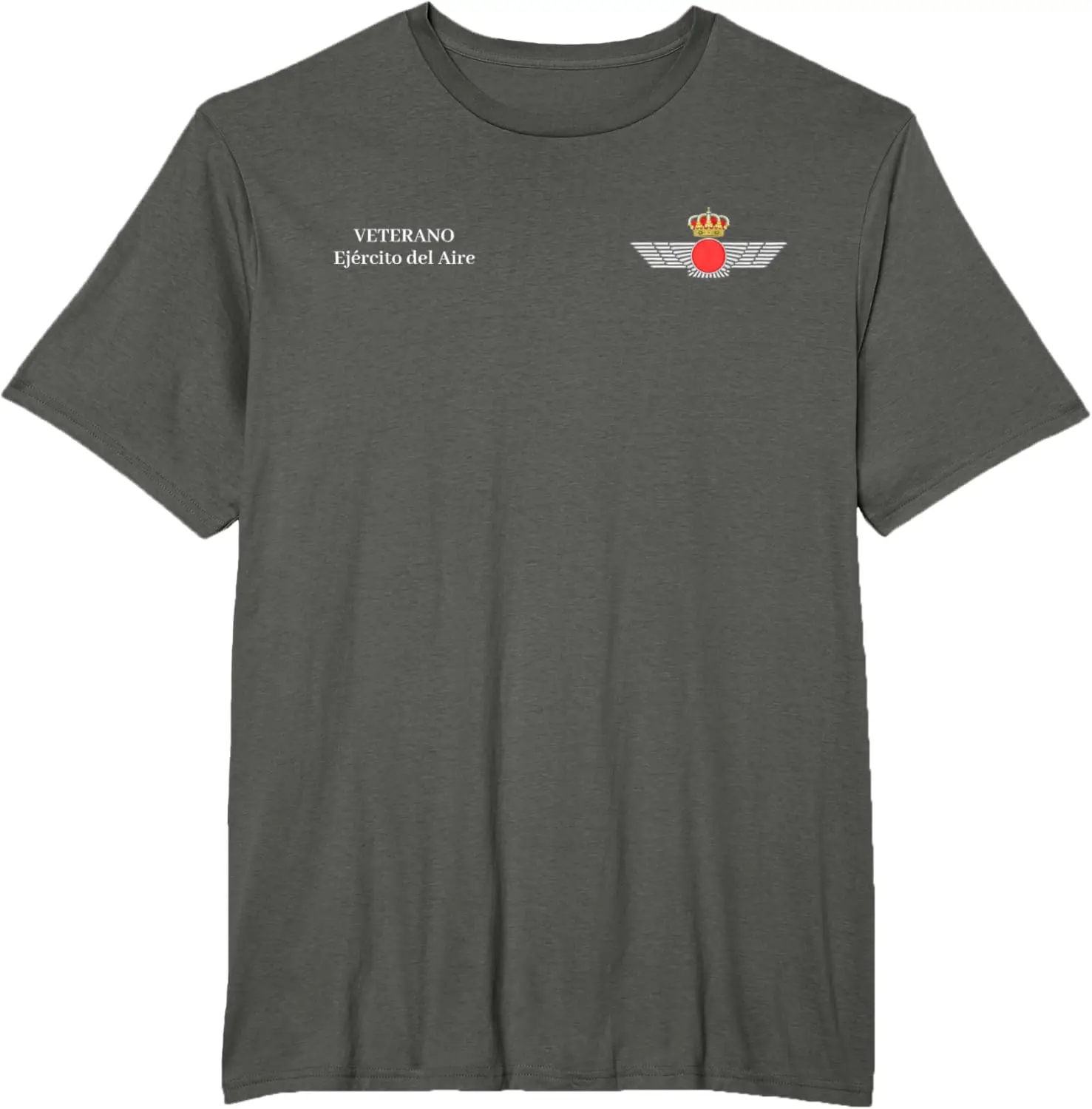 Emblema Ejército Del Aire Veterano Ejército Español Camiseta T-shirt Short Sleeve Casual 100% Cotton Shift