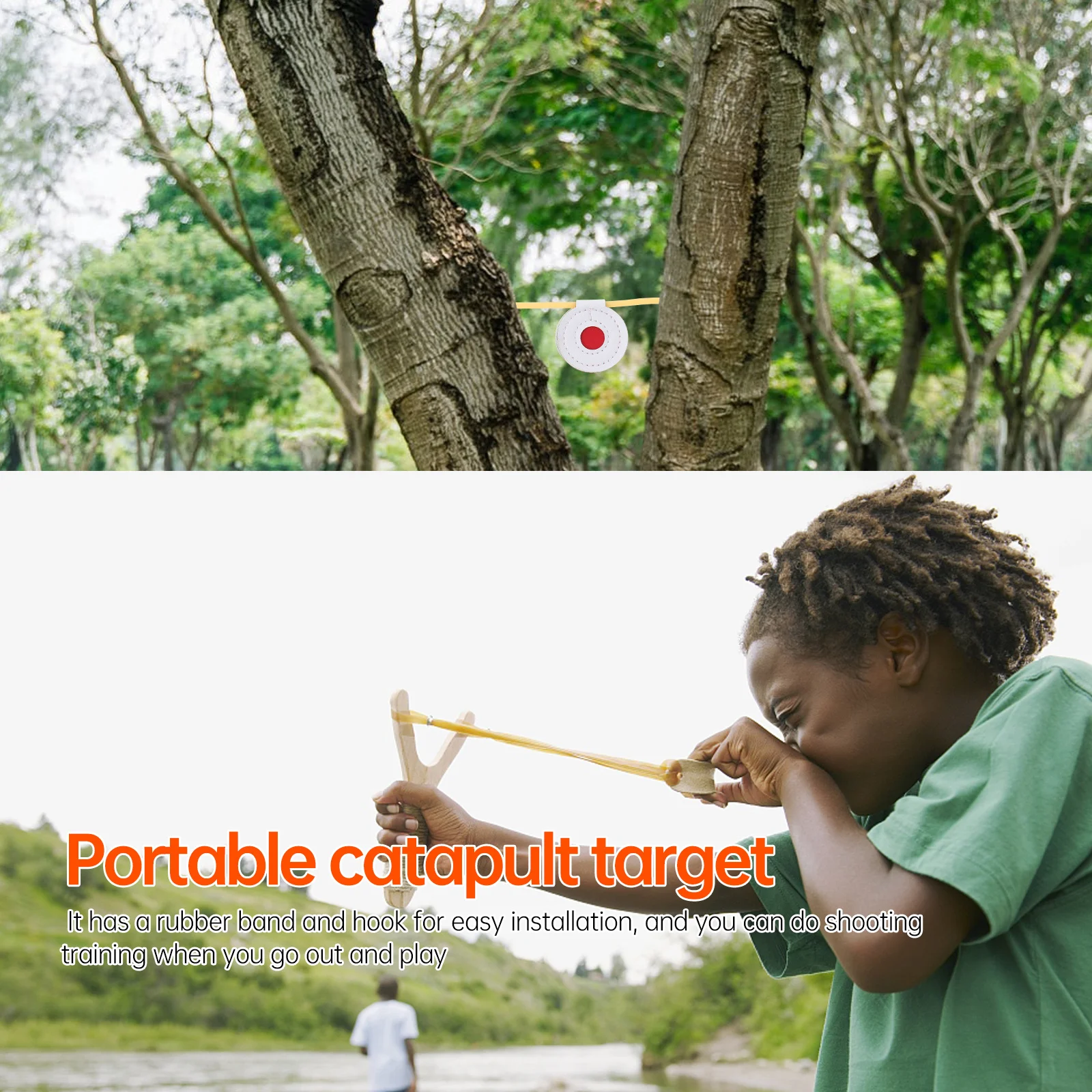 مجموعة واحدة من سجادة التدريب الممتازة المصنوعة من مادة الألياف الفائقة باللون الأحمر في المنتصف وخفيفة الوزن للرماية في الهواء الطلق