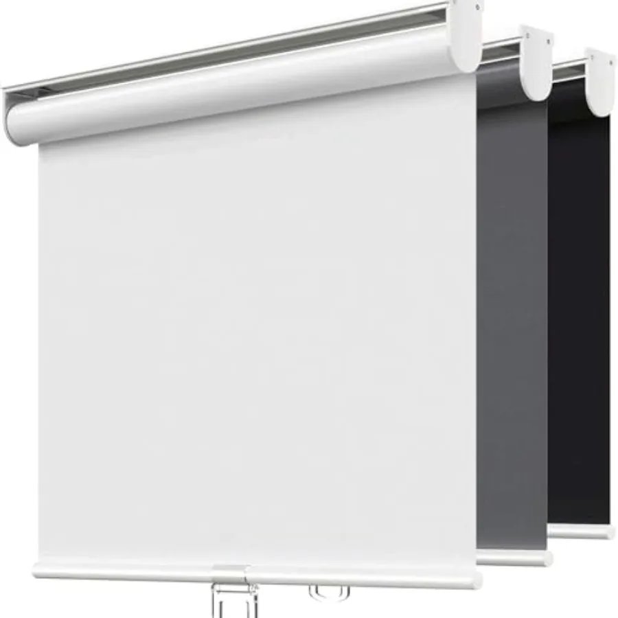 

Cordless Roller Shades Blackout Blinds for Windows Room Darkening Rolled Up Shades with Spring System UV Protection Window Shad