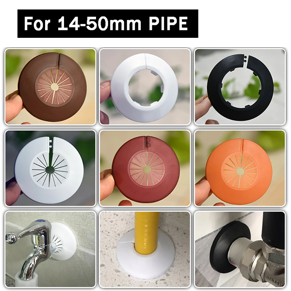 14 مللي متر-50 مللي متر الأنابيب التوصيل الديكور غطاء المبرد الأنابيب الياقات دش صنبور صمام زاوية المفاجئة على لوحة صنبور المطبخ اكسسوارات