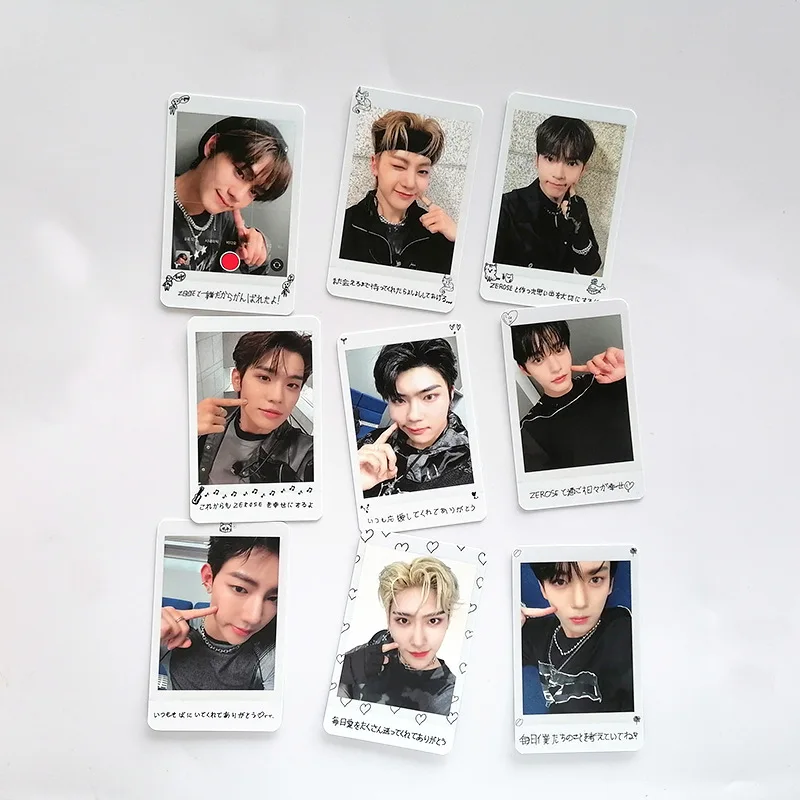 9pcs ZEROBASEONE Photocards ZhangHao Ricky High Quality HD Photo Two-sides Printing Postcards ZB1 HanYuJin LOMO Card Fan Gift