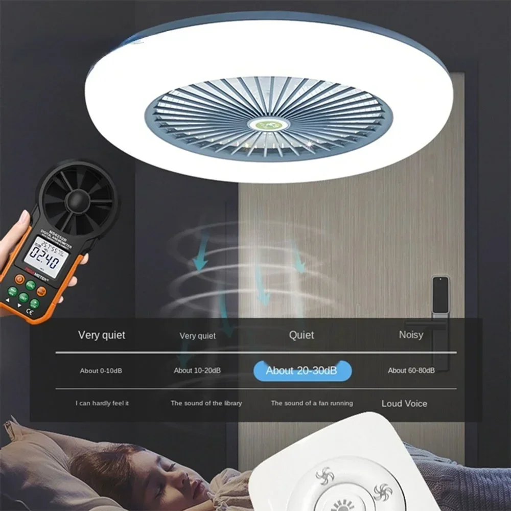 

chandelier fan ceiling lamp with led light silent fans and control cooling ventilator Electric lights Lighting roof modern