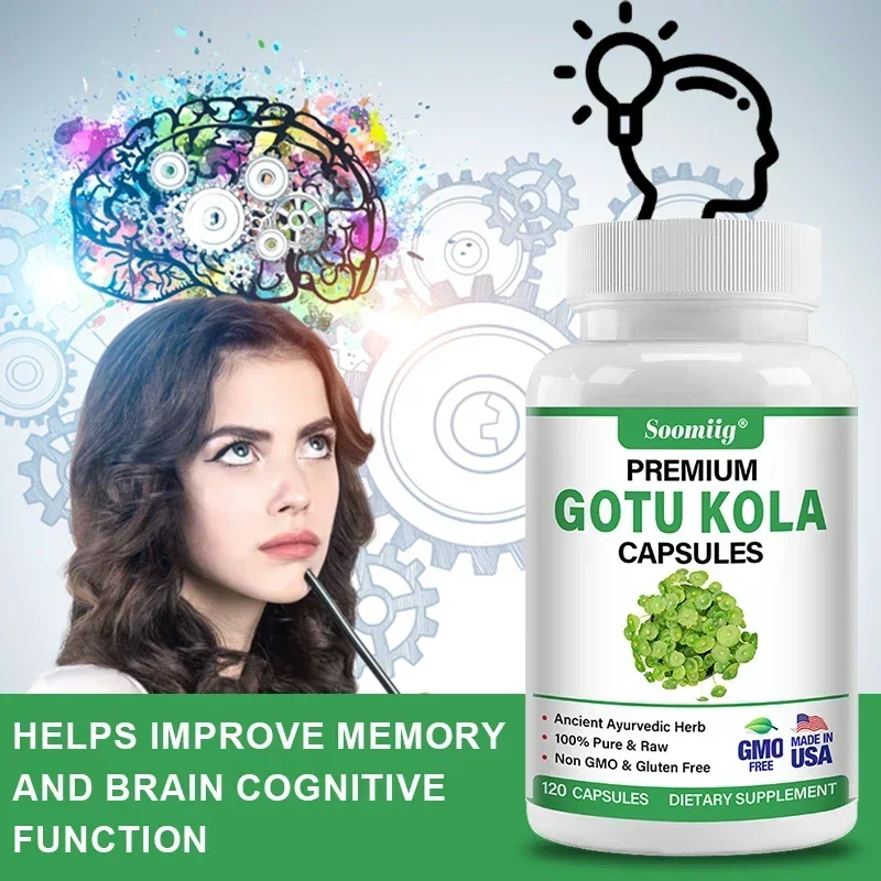 Premium Centella Asiatica Capsules - Brain Supplement - Brain & Nervous System, Calm, Mental Clarity, Improve Skin