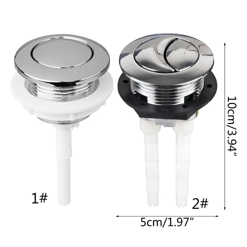 Single/Dual 38mm Flush Toilet Water Round Rods Push Button Water Saving for Cistern Bathroom Toilet Accessory A0KF