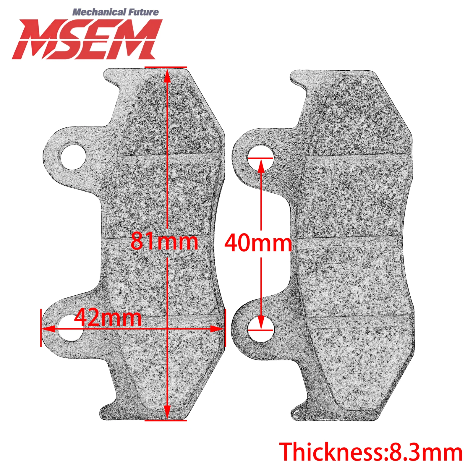 Rear Brake Pads For Suzuki AN250 AN400 Burgman 2001-2006 Kawasaki SC250 Epsilon 2002 Motorcycle Scooter High Quality Parts