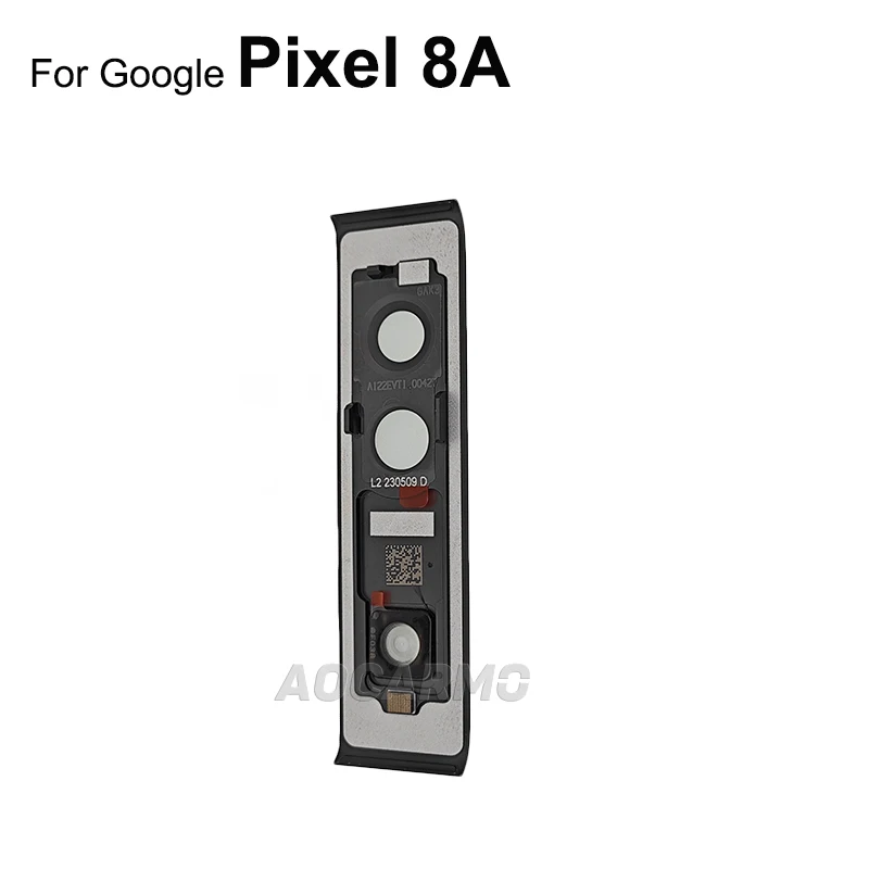 Aocarmo For Google Pixel 8A Rear Back Camera Lens With Frame Blue Black White Black Replacement Part