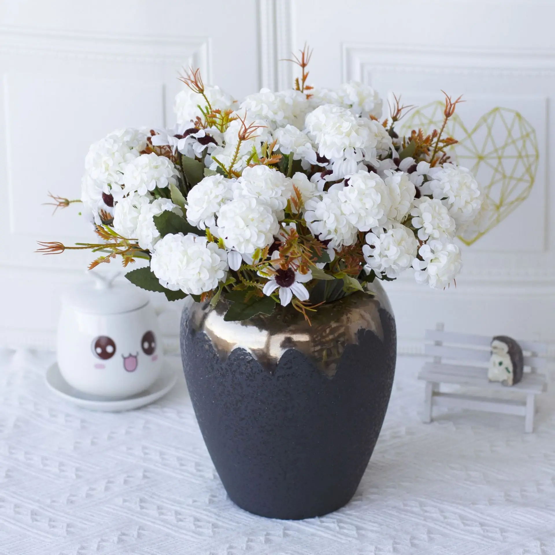 

European style artificial bouquet wholesale garden home wedding decoration artificial flowers artificial plants