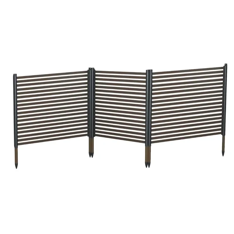 Modern High Quality Privacy Shielding Courtyard Fence Simple Fast Assembly Partition Aluminum Fence for Gardens and Backyards