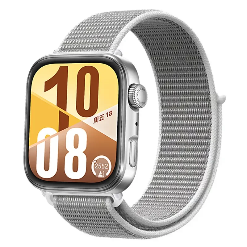 حزام نايلون لساعة Huawei Watch Fit 3 4 سوار بديل من النايلون بحلقة قابلة للتعديل سوار معصم ناعم ملحقات Huawei Fit 4 Pro