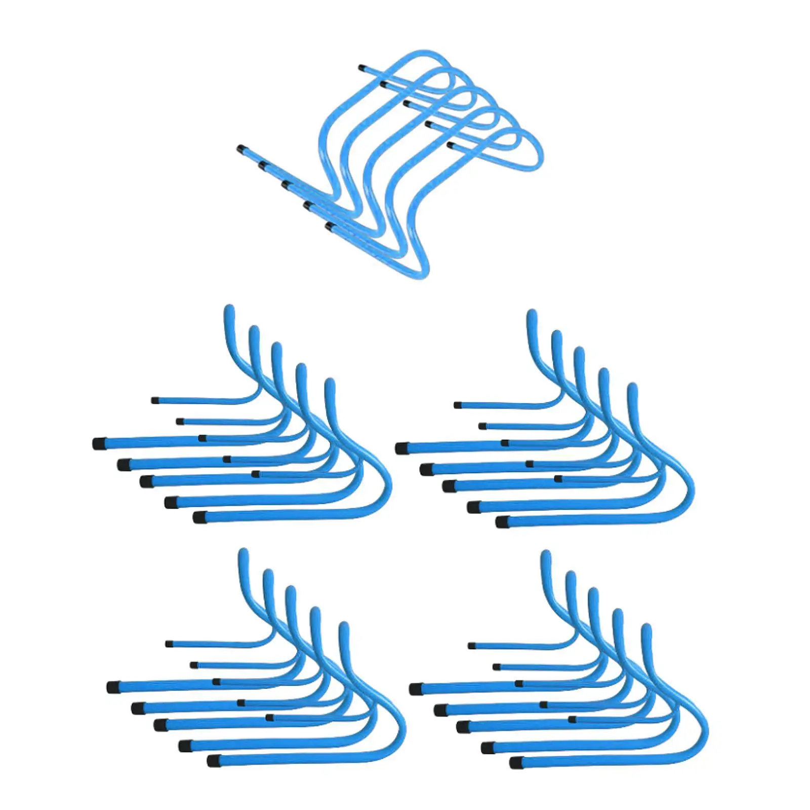 

5 Pieces Agility Training Hurdles Agility Speed Training Equipment for Running Obstacle Courses Outdoor Sports Athletes Baseball