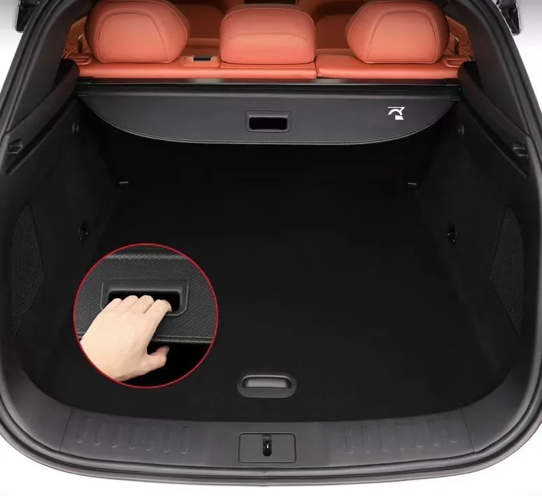 For Shenlan Deepal S7 2023 2024 2025 Rear Trunk Cargo Cover Retractable Luggage Curtain Car Accessories Waterproof Shield Shade