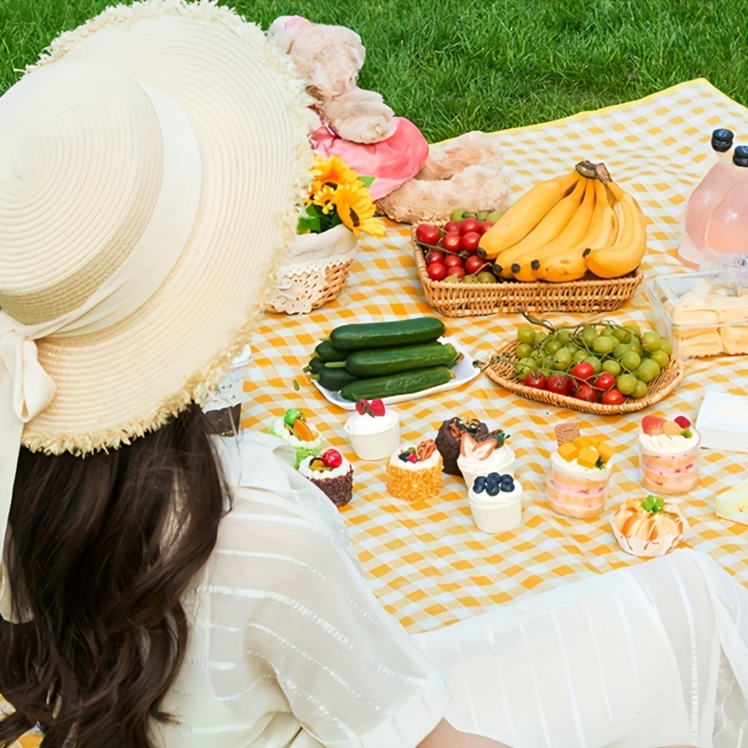 Holiday Gathering Picnic Mat | Outdoor Beach Blanket | Foldable Camping Blanket | Perfect for Camping, Parks, Travel | Ideal for