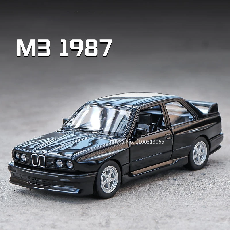 1:36 Audi Quattro 1980 Porsche 911 Turbo BMW M3 Alloy Metal Toy Car Diecasts Super Sport Vehicles Model for Child Birthday Gifts