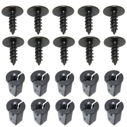 20 Pcs Engine Cover Undertray Splashguard Wheel Arch Torx Screw Retainer Fastener Clips Bolt Universal For VW Audi Seat