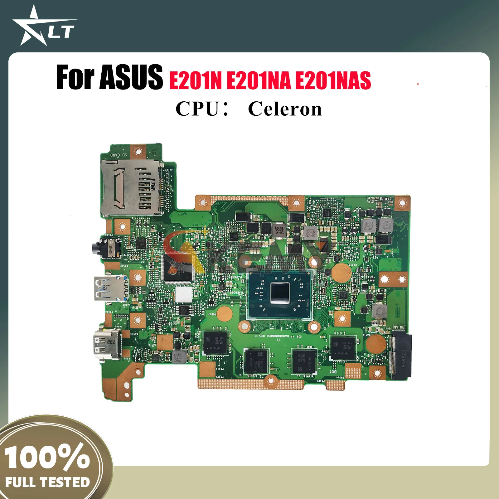 

E201NA Laptop Motherboard For ASUS EeeBook E201NA E201NAS E201N Notebook Mainboard With Celeron CPU 100% tests OK fast shipping