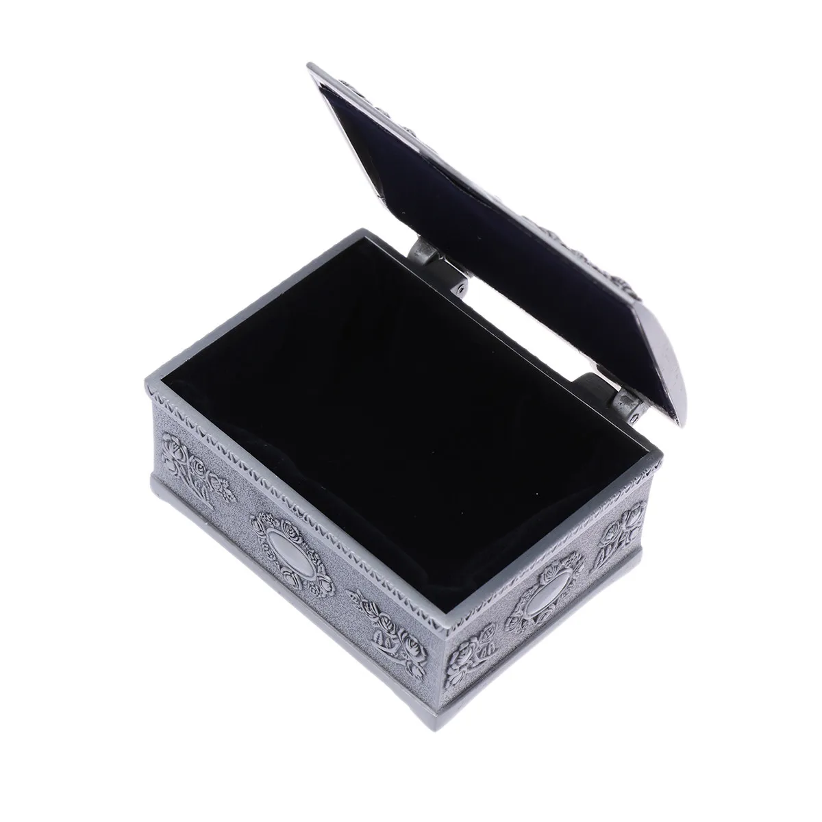Retro Jewelry Box Tin Material for Ladies Earrings Necklaces Rings Brooch Storage Elegant Wedding Valentine Gift