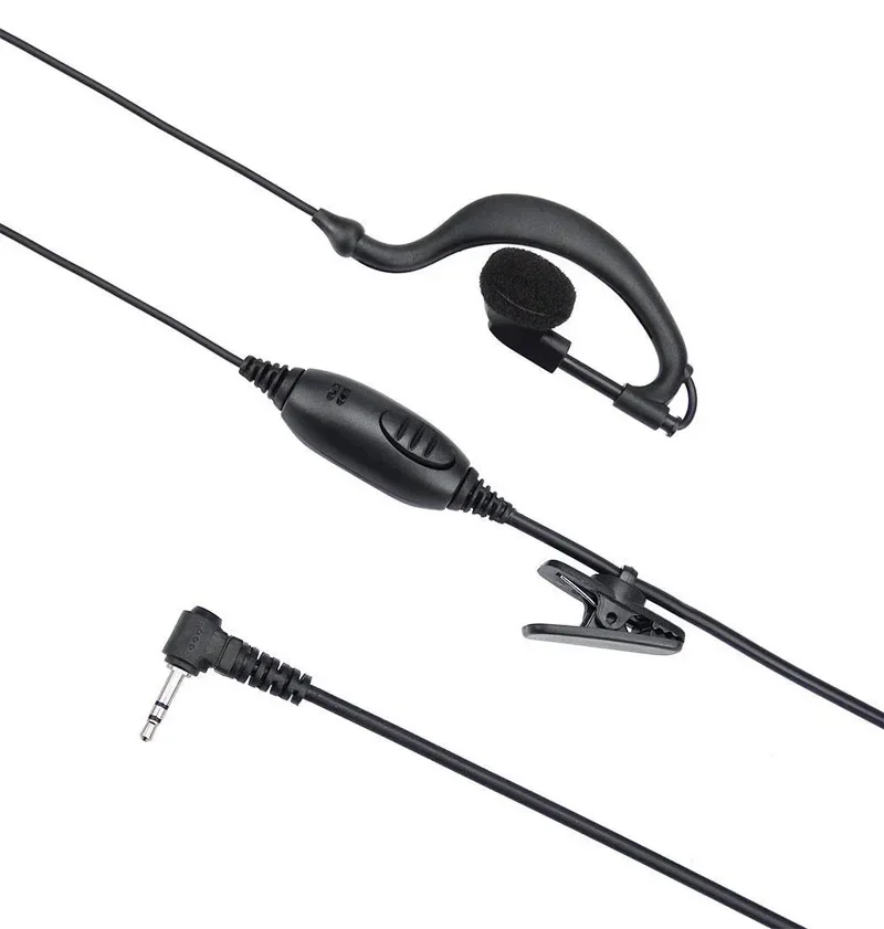 

1Pin 2.5mm G Shape Headset Earphone PTT Mic Earpiece for Motorola T5320 T6200 T6200C TKLR T3 T4 T5 T6 SX500 SX620R MR350R Radio