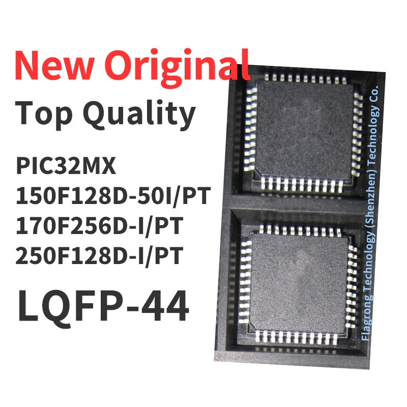 

1 Pieces PIC32MX150F128D-50I PIC32MX170F256D PIC32MX250F128D -I/PT DT T E/PT QFP44 Chip IC New Original