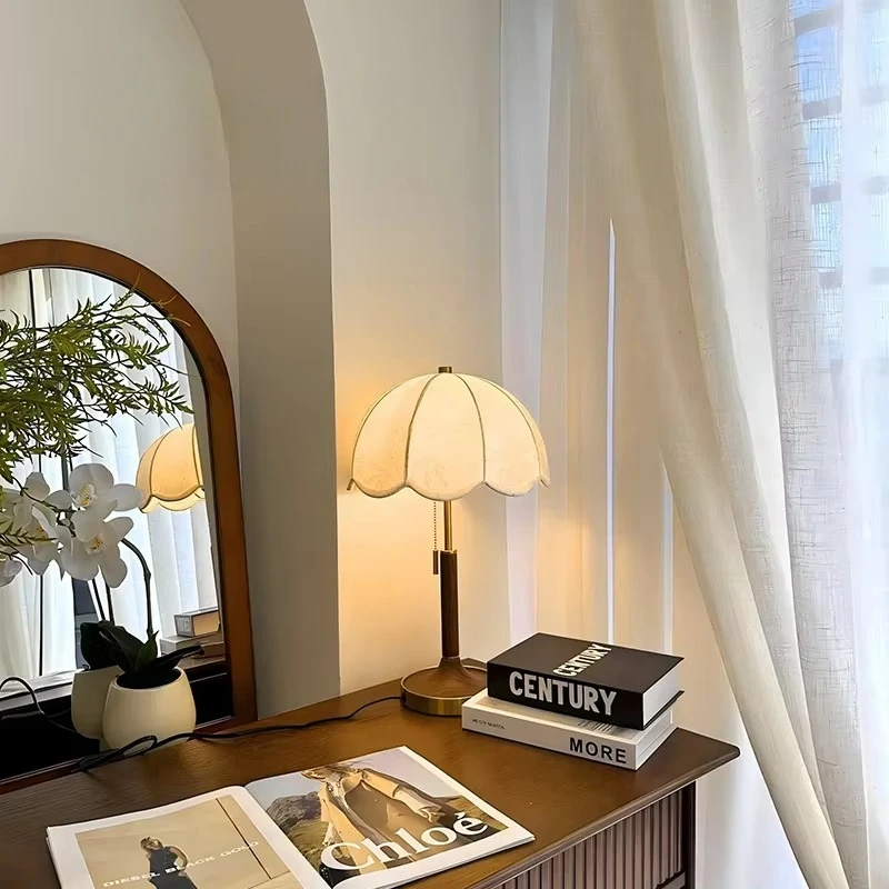 Modern Nordic Floor Lamp Fabric LED Chandelier Home Decoration for Living Dining Room Study Bedside Sofa Corner Lighting Fixture