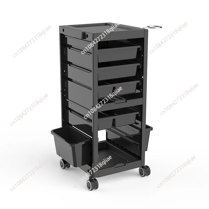 Multi-layer Large Capacity Hairdressing Trolley Salon Trolley Cart Splint Curling Iron Storage Shelf Blower Stand Barbershop