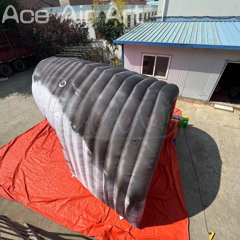 Inflatable Shark Mouth Arch Tunnel Cartoon Model Blow up Air Shark Entrance Tent for Halloween Events Party Ocean Theme Decor