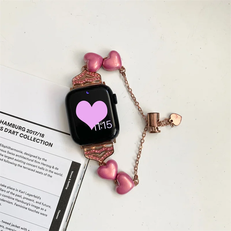 Браслет металлический для Apple Watch Series 6 5 7 SE 8 4 3 2 49 мм 41 мм 45 38 мм 40 мм