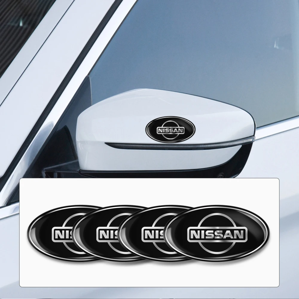 1Pcs Car Aluminum Car Body Side Window Fender Trunk Sticker For Nissan Nismo GTR 350Z 370Z 240SX Maxima Sentra Megane Modus Note