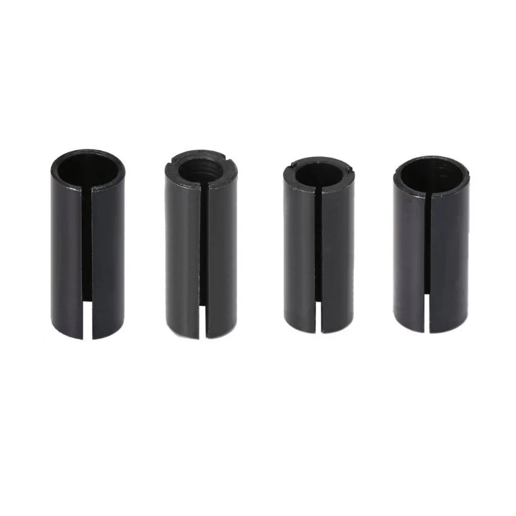 4pcs Router Bit Router Collet High Precision Adapter Collet Milling Cutter Tool 6/8/10/12/12.7mm For Engraving Bit Machine