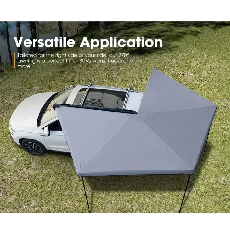 270 Degree Car Side Campervan Awning 4wd Offroad Camping 4x4 Free Standing Awning Outdoor Rv Caravan Awning