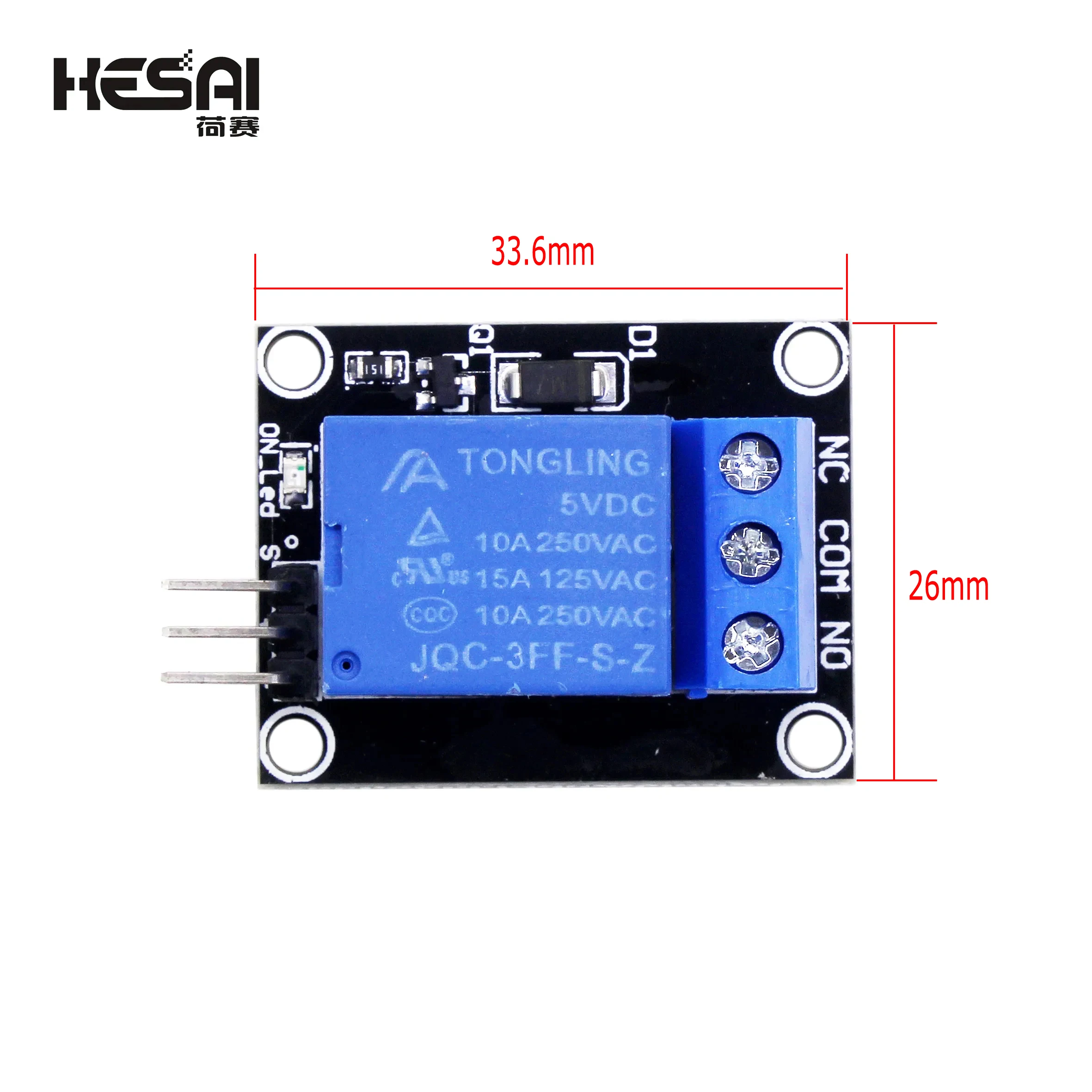 Módulo de relé de 1 canal con optoacoplador, salida de relé de 1 canal, utilizado para varios tipos de kits de bricolaje, 5V, 12V